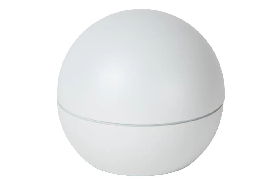 Lucide CLIPPER - Lámpara de mesa Recargable - Batería/acumulador - Ø 12 cm - LED - 1x2,2W 2700K - Blanco - UIT